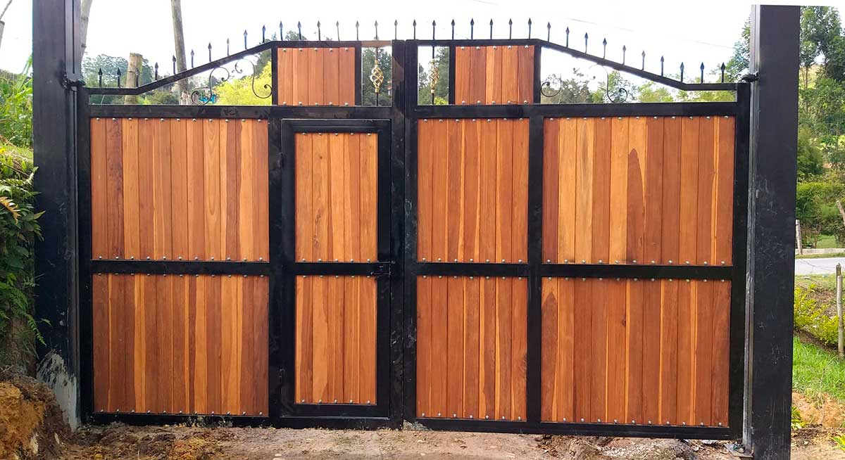 portones de madera modernos bogota, medellin, valledupar, barranquilla, cartagena, sincelejo, neiva, armenia