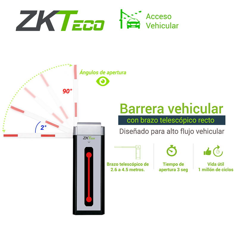barreras vehiculares zkteco CMP300R bucaramanga, medellin, bogota, barranquilla, valledupar